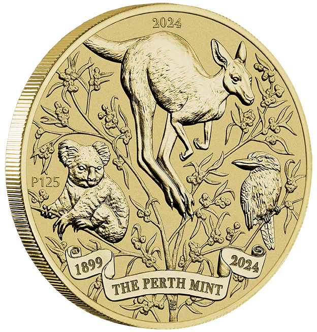 2024 $1 Carded 125th Anniversary UNC Coin Perth Mint Aus