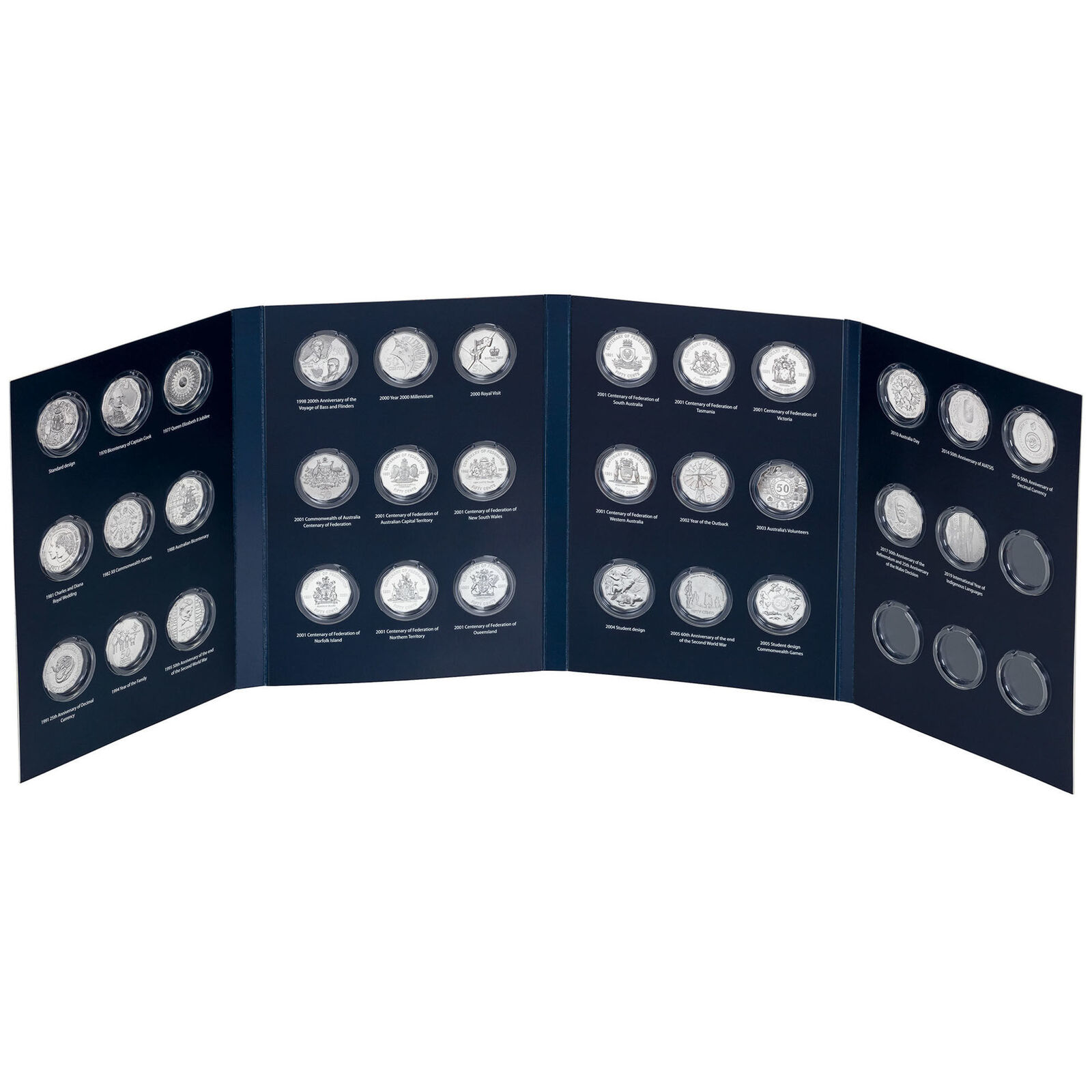 50c Circulating Coin Collection Folder Royal Australian Mint branded