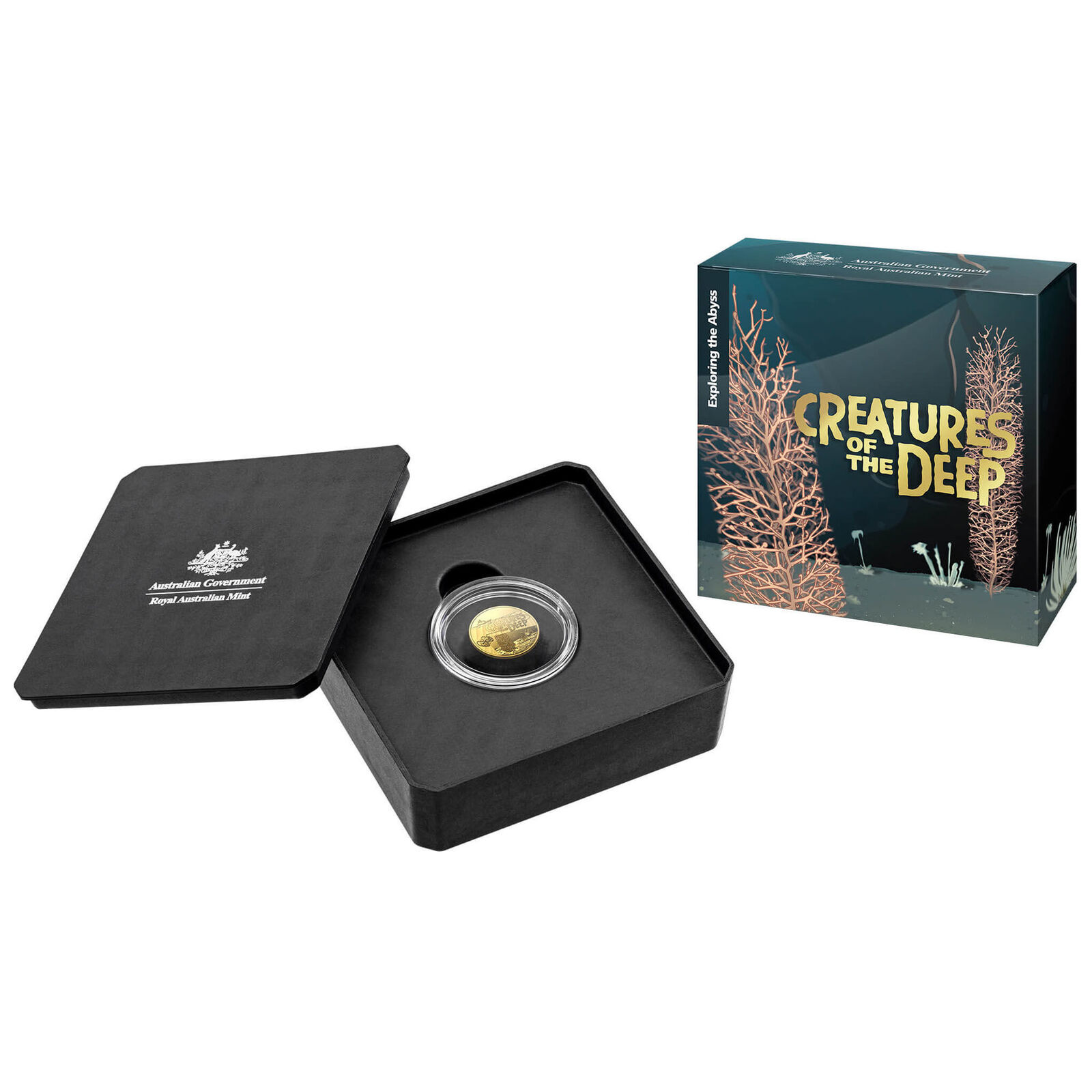 (NB) Creatures of the Deep - $10 Gold Proof ‘C’ Mintmark Coin limited of 2023 ma