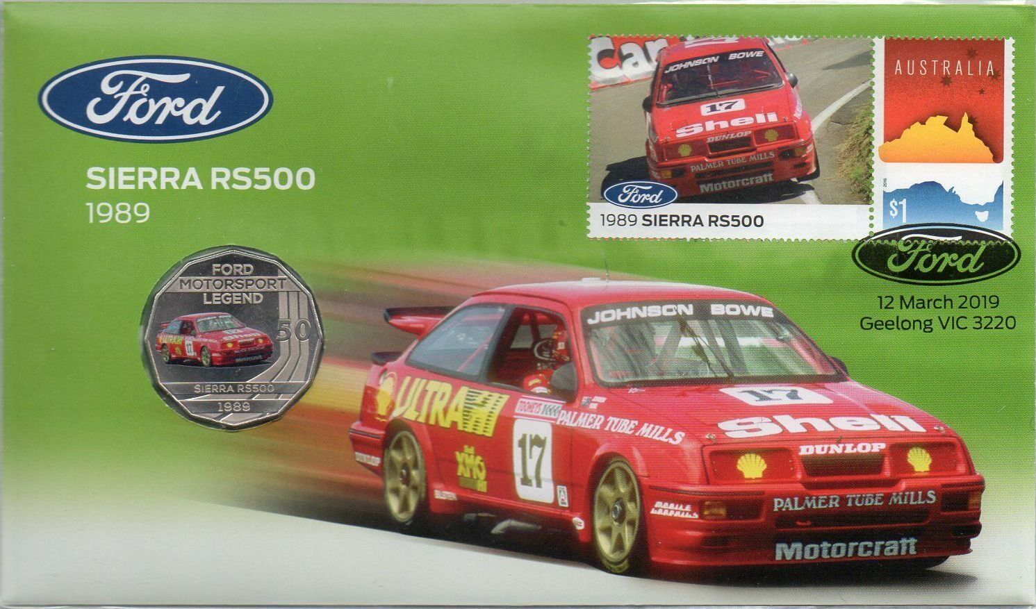 2018 PNC 1989 FORD SIERRA RS500 50c MOTORSPORT LEGEND