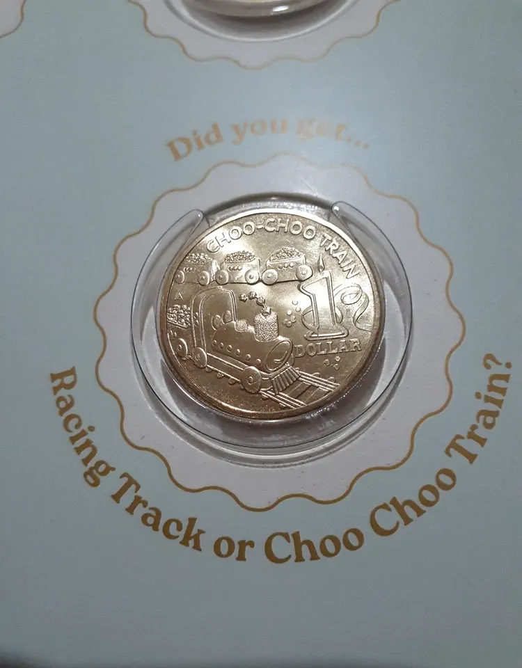 WOMENS WEEKLY BIRTHDAY CAKE COINS FULL SET with CHOO CHOO TRAIN & COLOURED $2
