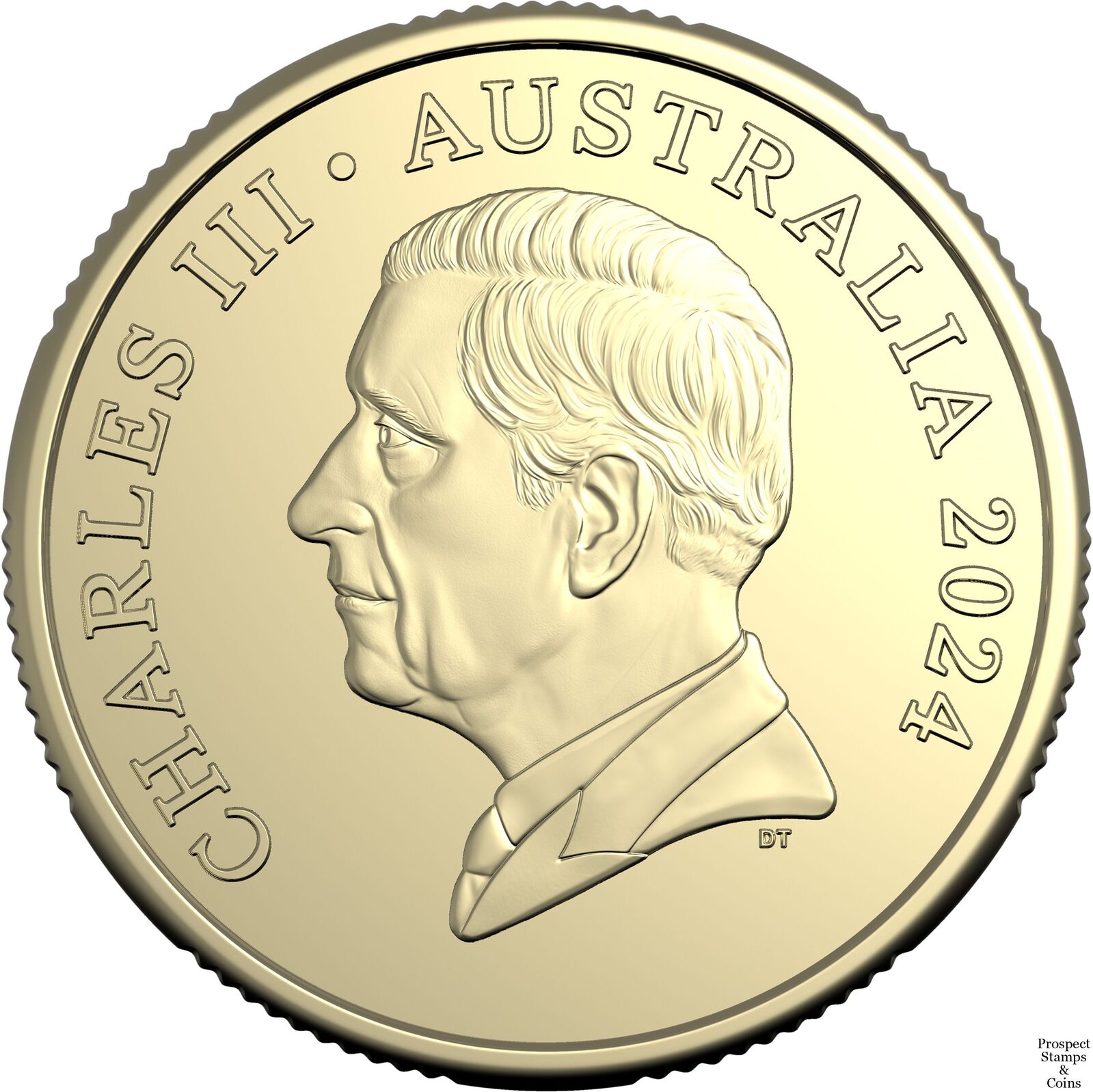 $1 2024 MOR King Charles 3 Effigy Lightly Circulated AUS ONE DOLLAR Coin III