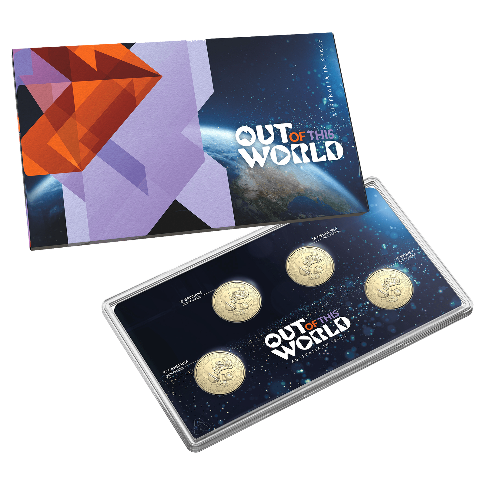 2024 $1 Out of this World - Deep Space Four Coin Mintmark and Privy Mark Set