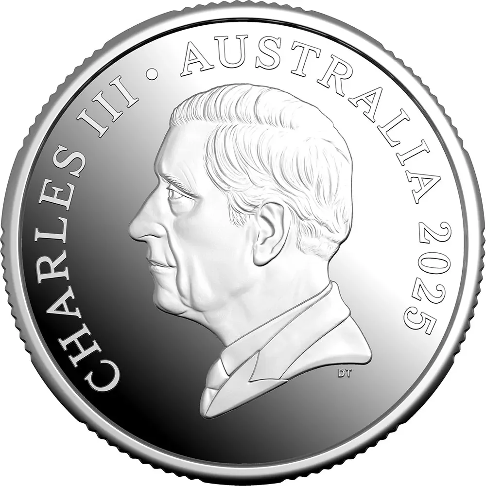 2025 $1 Bluey Christmas Coloured Fine Silver Proof Coin