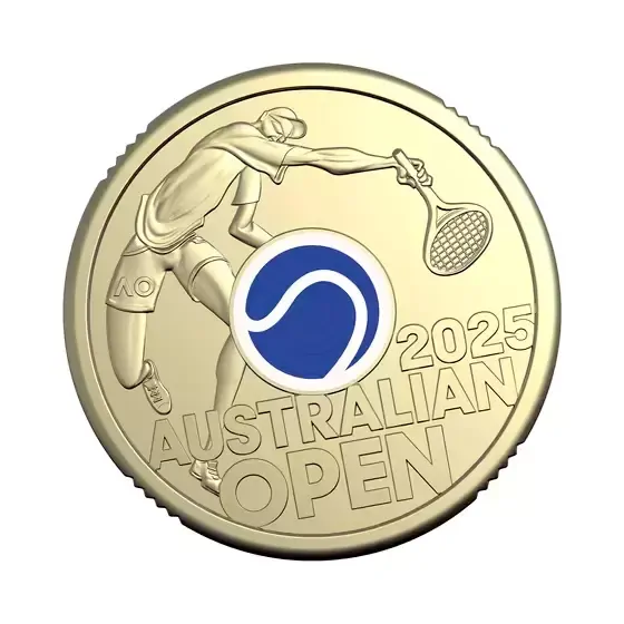 2025 Australian Open Men's Postal Numismatic Cover (PNC) AO Uncirculated $2 Coin
