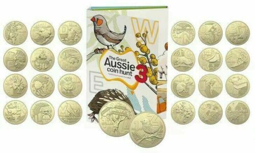 2022 $1 COIN *CRUX* COLOURED COIN -GREAT AUSSIE COIN HUNT #3 SET