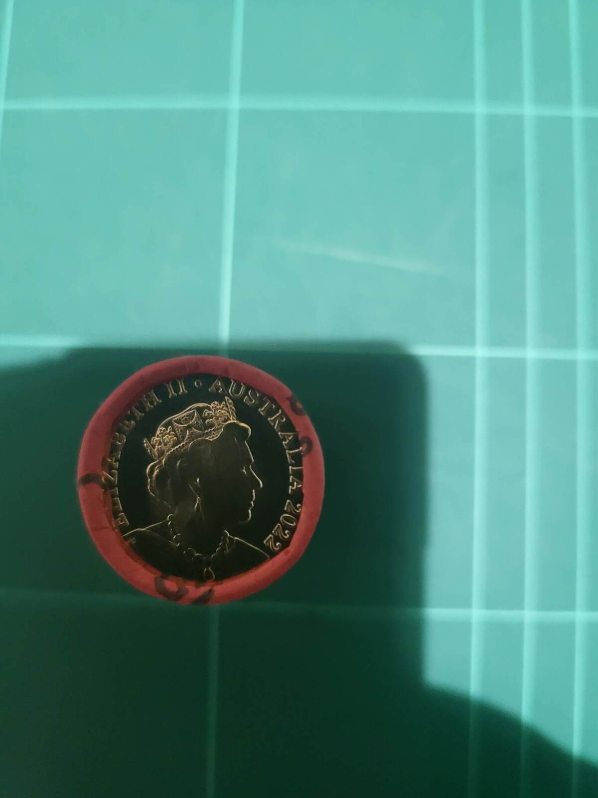 (NB) 2022 Australia Uncirculated 20 x $1 Dollar Mob of Roos Security Coin Roll -