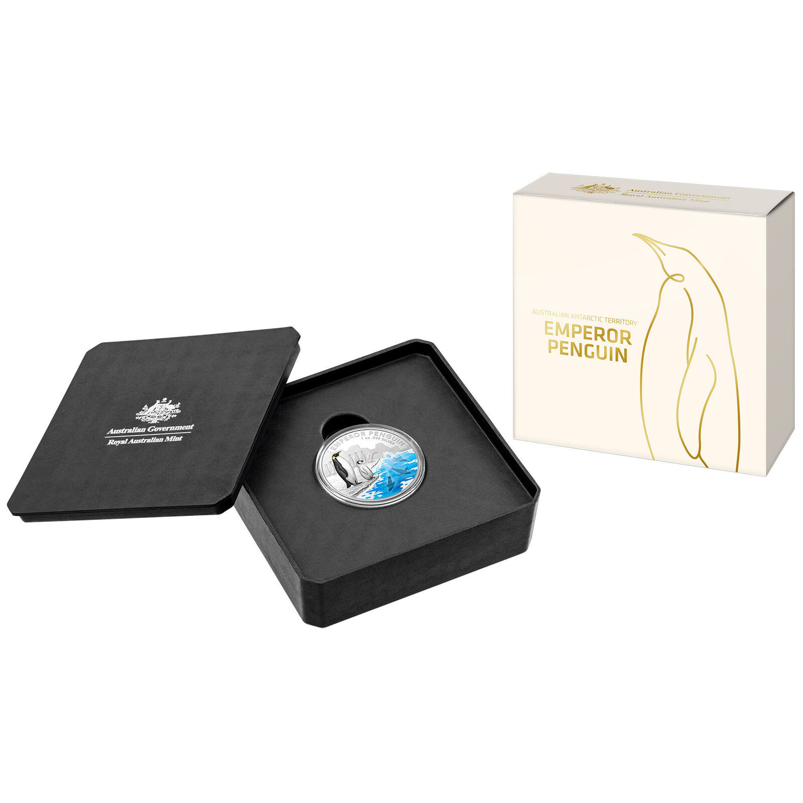 Emperor Penguin - Silver Proof $5 Silver Proof Coin 2023 Australian Antarctic Te