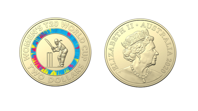 $2 2020 Womens T20 Cricket World Cup Lightly Circulated AUS Two Dollar Coin