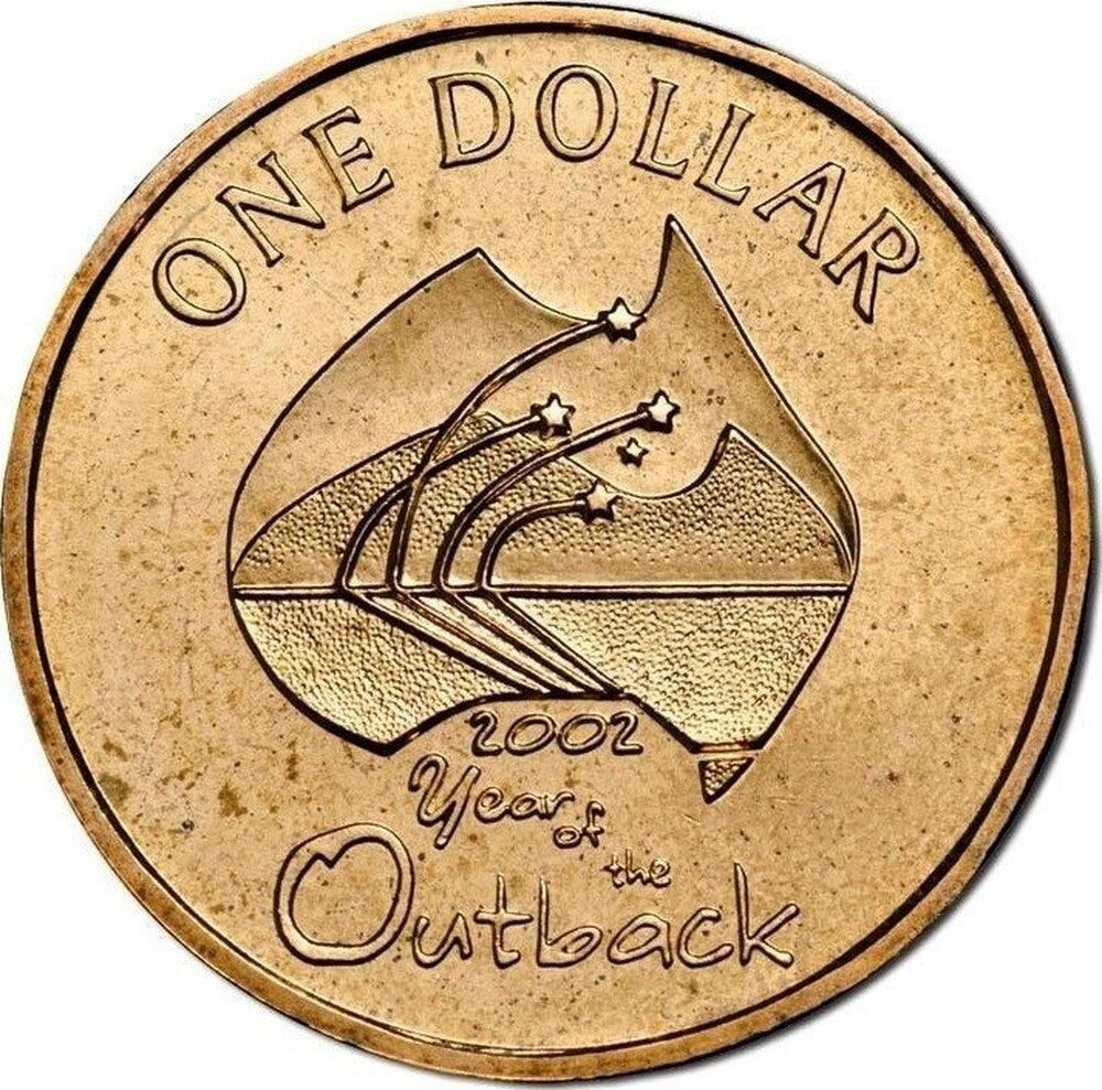$1 2002 Year of the Outback Circulated AUS One Dollar Coin