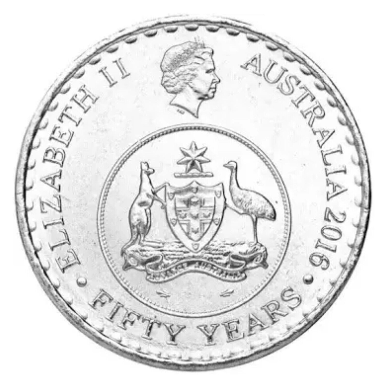 20c 2016 50th anniversary of decimal currency Lightly Circulated 4.5m Mintage