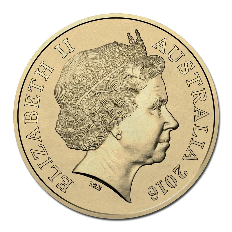 $2 2016 Australian Paralympic Team Carded UNC Coloured coin