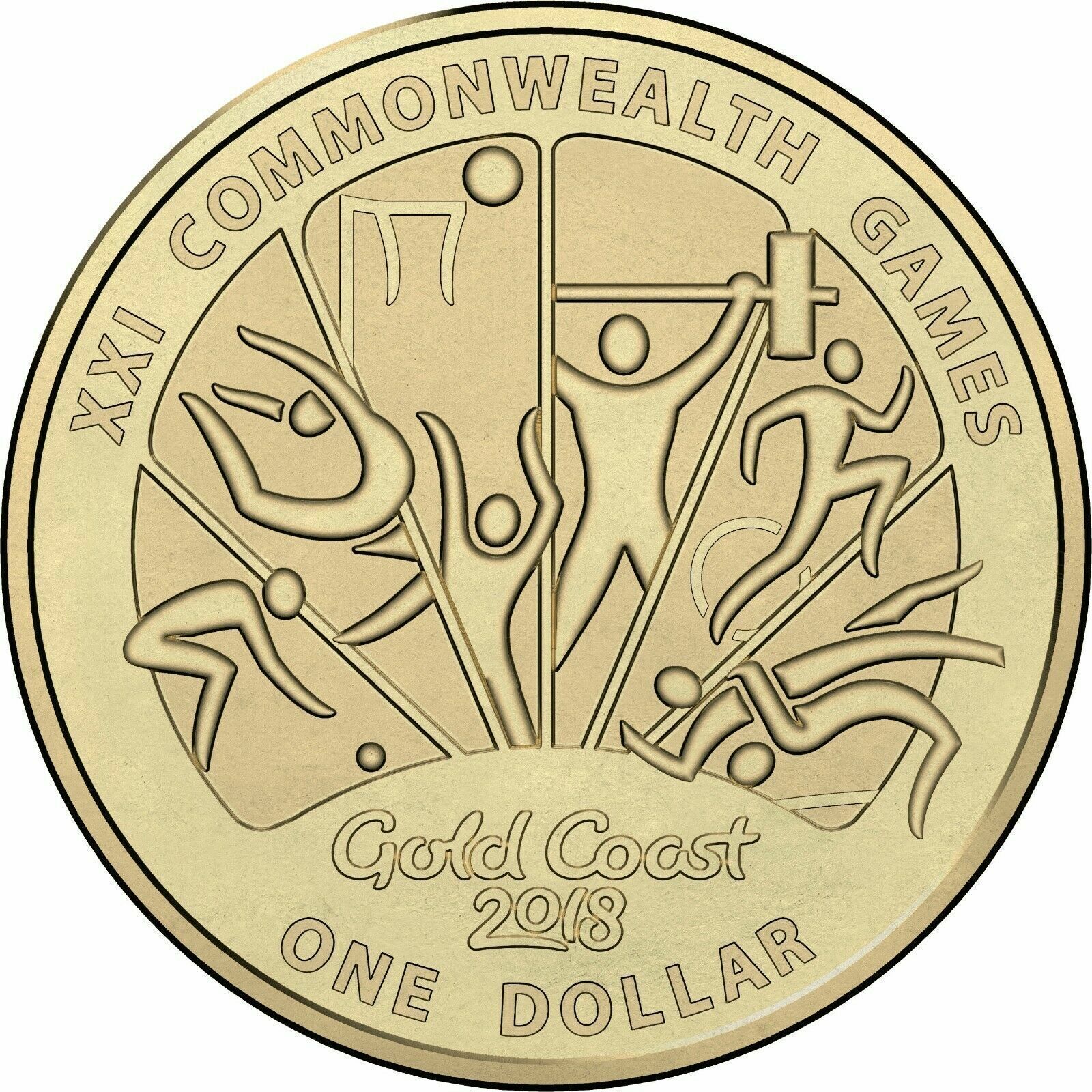 $1 2018 Commonwealth Games Gold Coast uncirculated from folder AUS ONE DOLLAR Co