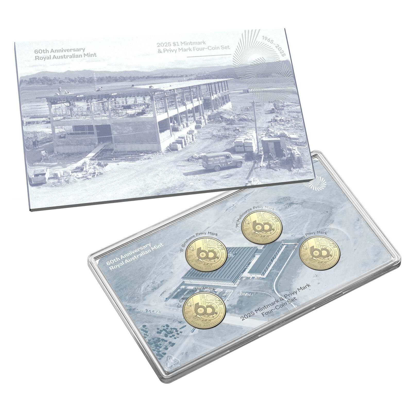 60th Anniversary of the Mint - 4-Coin Set $1 Mintmark and Privy Mark Uncirculate