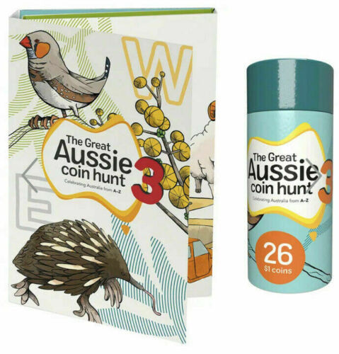 2022 $1 COIN *CRUX* COLOURED COIN -GREAT AUSSIE COIN HUNT #3 SET