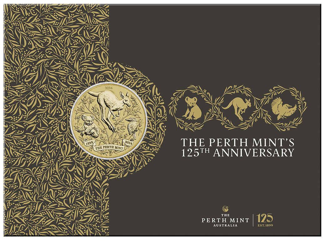 2024 $1 Carded 125th Anniversary UNC Coin Perth Mint Aus