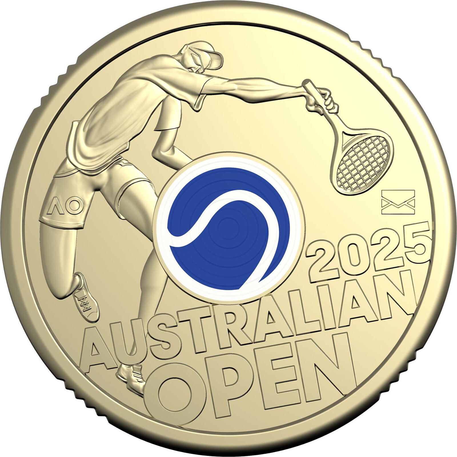 2025 Men’s Australian tennis Open $2 lightly circulated coin