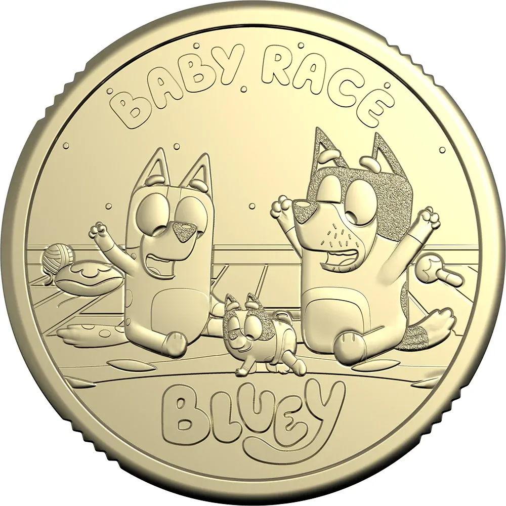 2026 Bluey $2 Folder- 5 UNC Coins In Open Tube