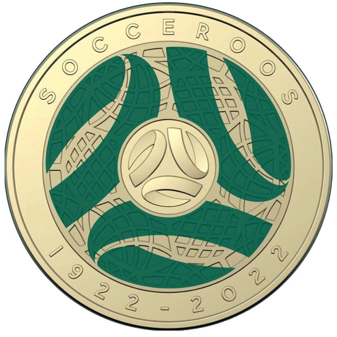 $2 2022 Socceroos Centenary Lightly Circulated AUS TWO DOLLAR Coin