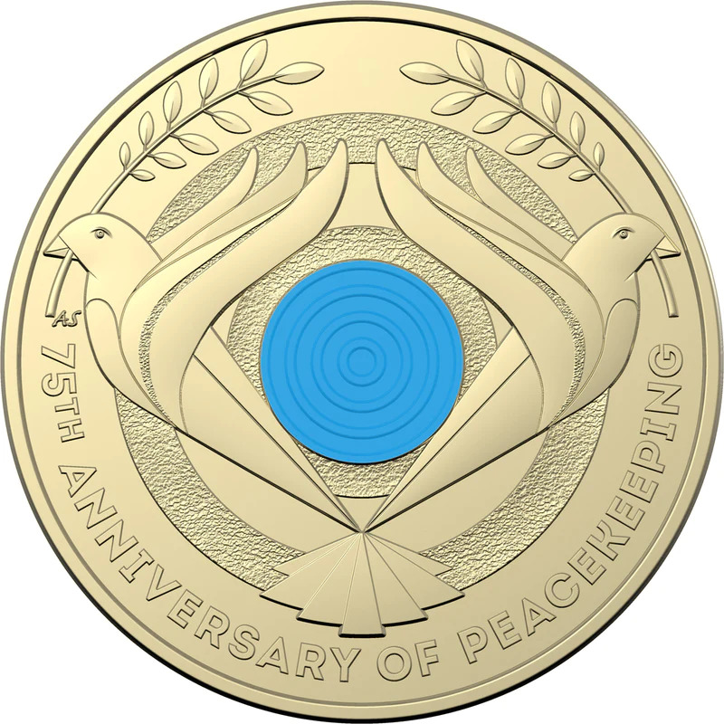 $2 2022 75th Anniversary of Peacekeeping Aus NEW Un-circulated TWO DOLLAR Coin f