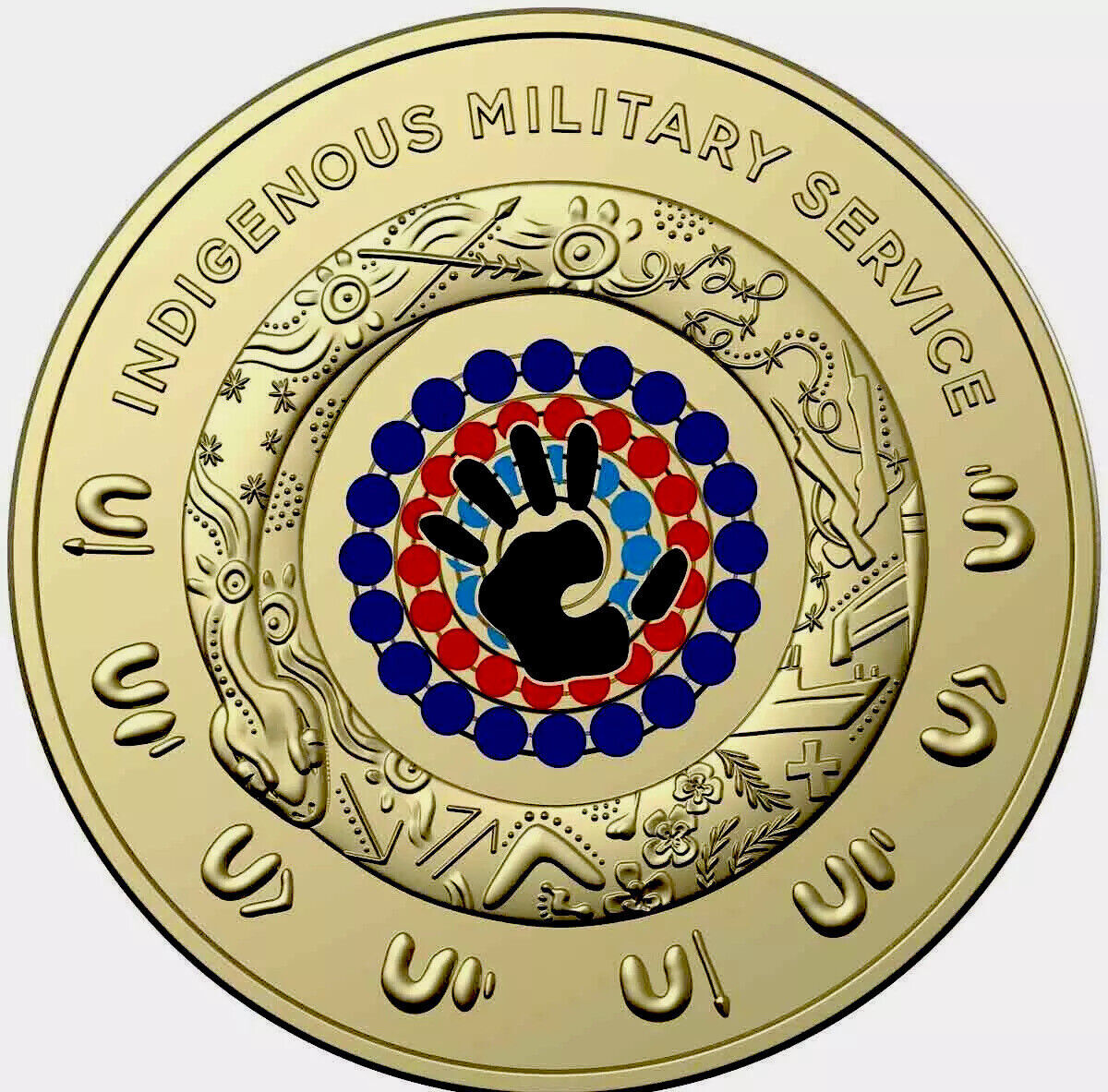 $2 2021 Indigenous Military Service Circulated AUS TWO DOLLAR Coin