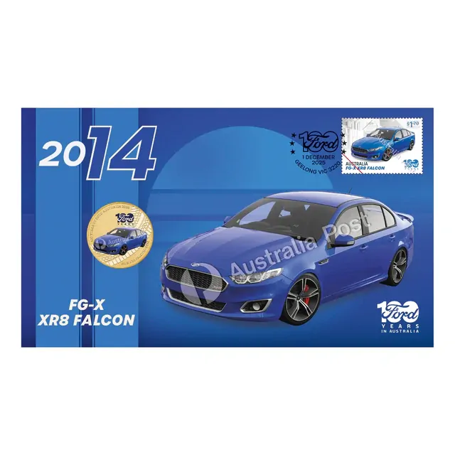 Ford: 100 Years in Australia FG-X XR8 Falcon Postal Numismatic Cover (PNC)