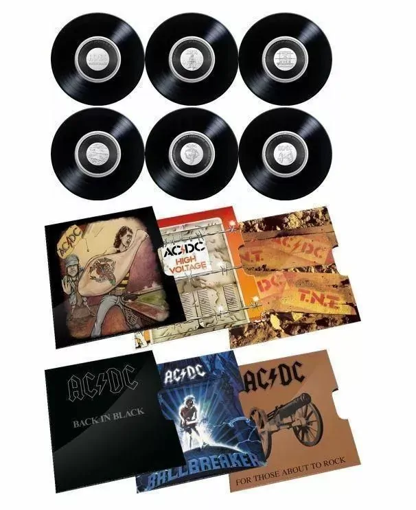 2020/2021 ACDC AC/DC 20C SIX COIN COLLECTION  UNCIRCULATED COINS RAM