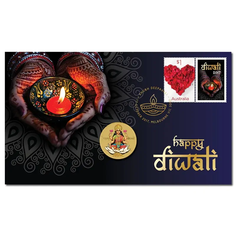Tuvalu PNC 2017 Happy Diwali COIN