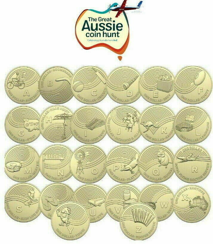 The Great Aussie Coin Hunt 1 2019 Complete Set of Coins in Folder