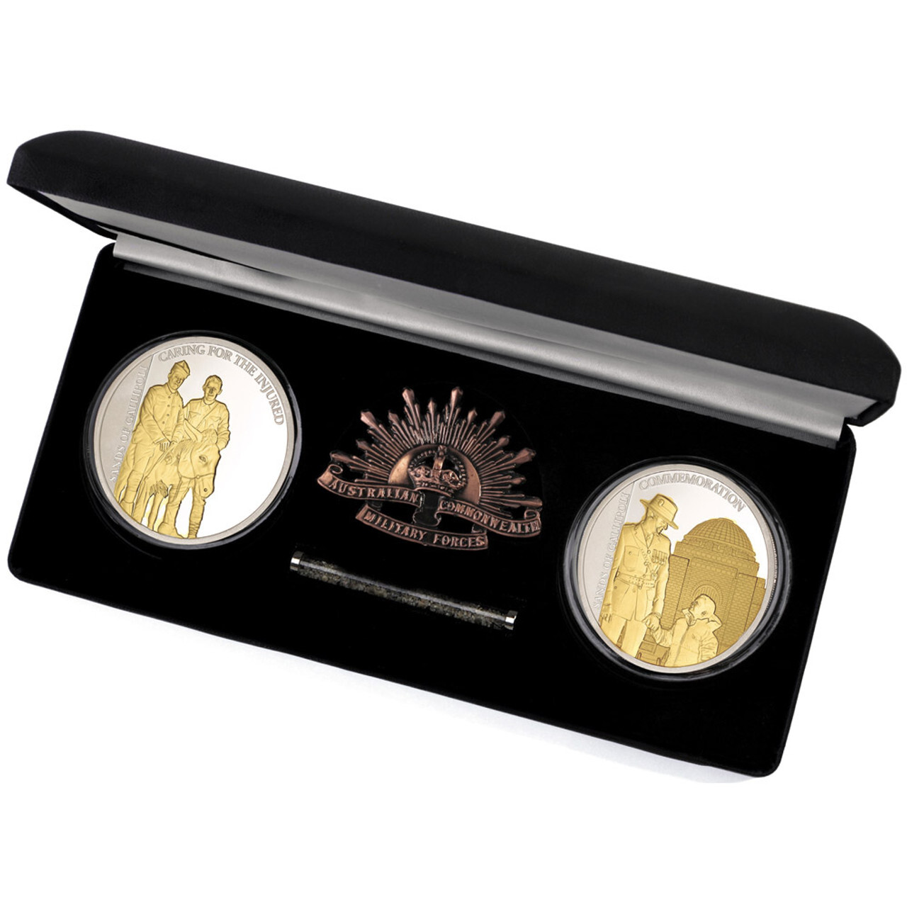 SoG 11 Set of Two Limited Edition Medallions SANDS OF GALLIPOLI ANZAC