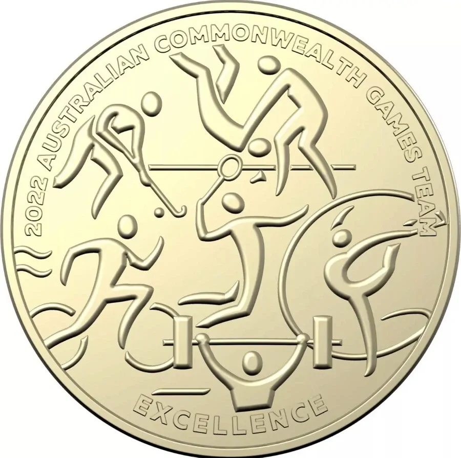 UNC 2022 -Commonwealth Games- EXCELLENCE $1 One Dollar Coin Uncirculated