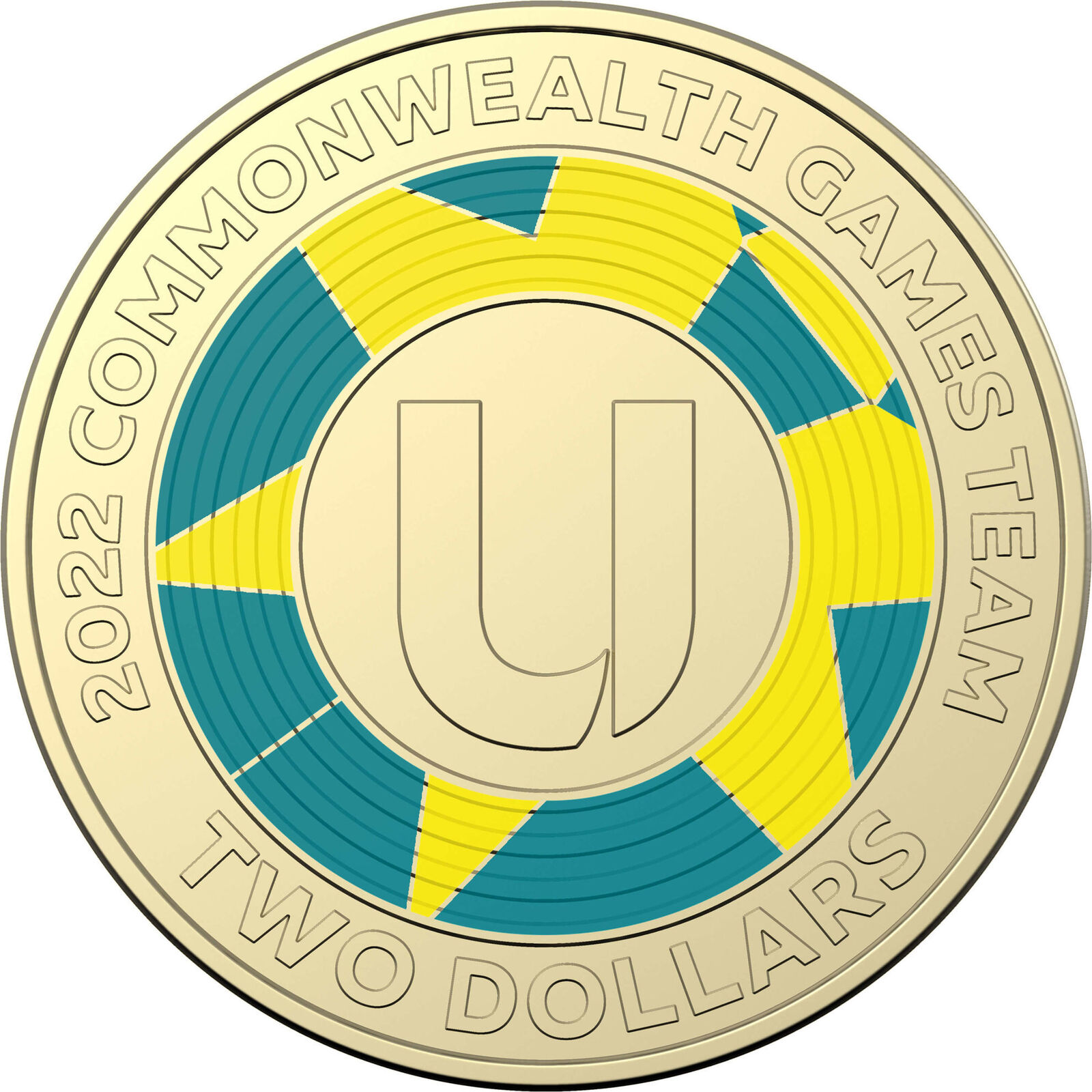 (NB) Australian Commonwealth Games - 7 Coin Set $2 Aluminium Bronze Coloured Unc