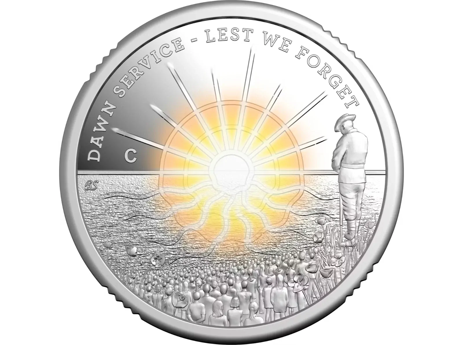 2026 $2 SILVER PROOF - Dawn Service 'C' Mintmark Coloured Silver Proof Coin