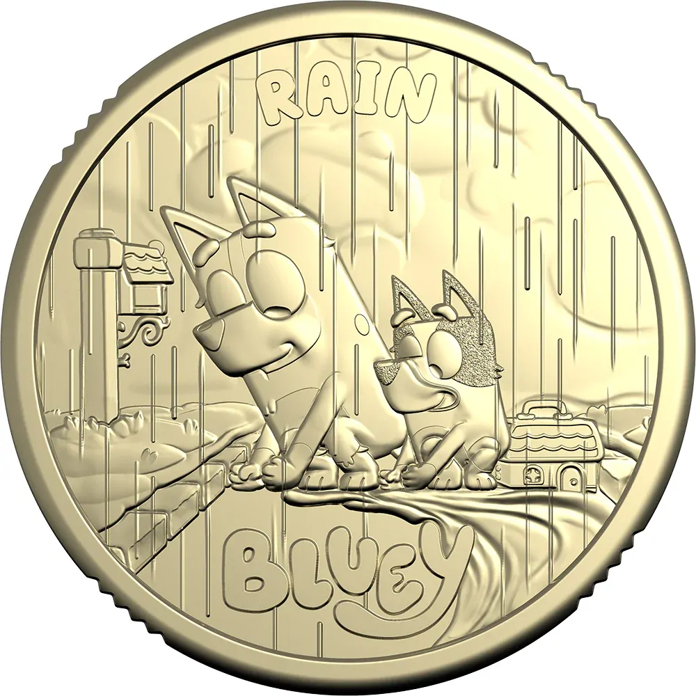 2026 Bluey $2 Folder- 5 UNC Coins In Open Tube