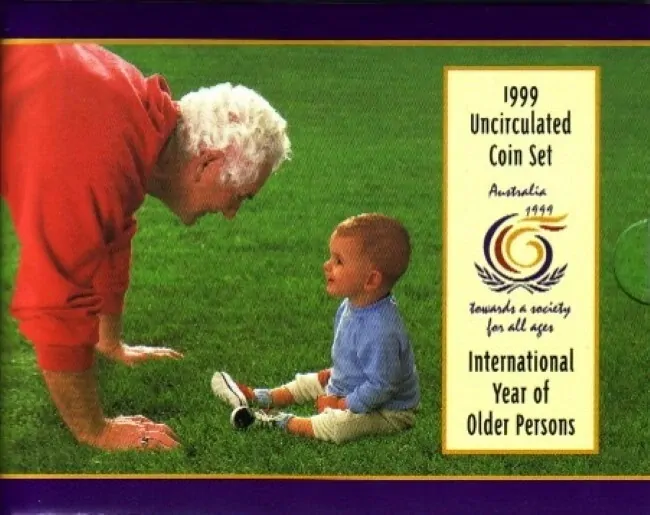 1999 Royal Australian Mint Coin Mint Set - International Year Older Persons