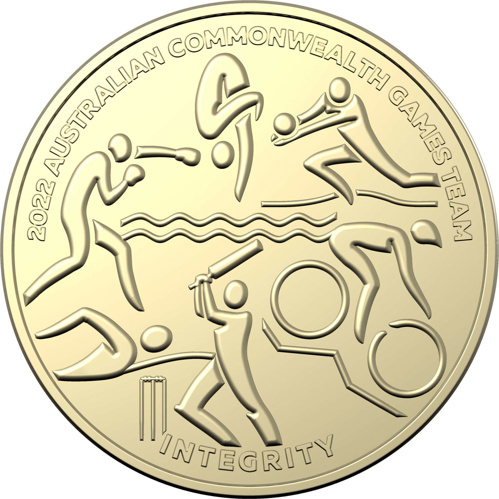 (NB) Australian Commonwealth Games - 7 Coin Set $2 Aluminium Bronze Coloured Unc