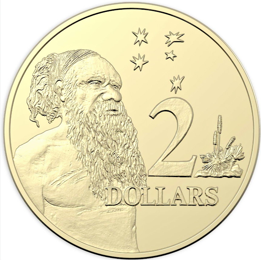 $2 2019 JC Aboriginal Elder Low Mintage 2.0m Lightly Circulated