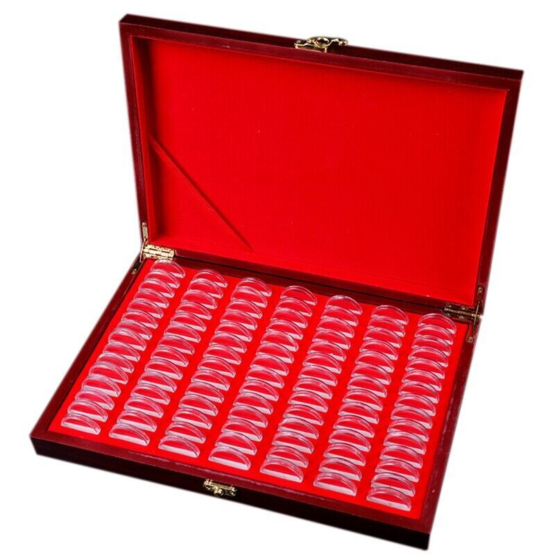 Wooden Commemorative Coins Box 100 slots