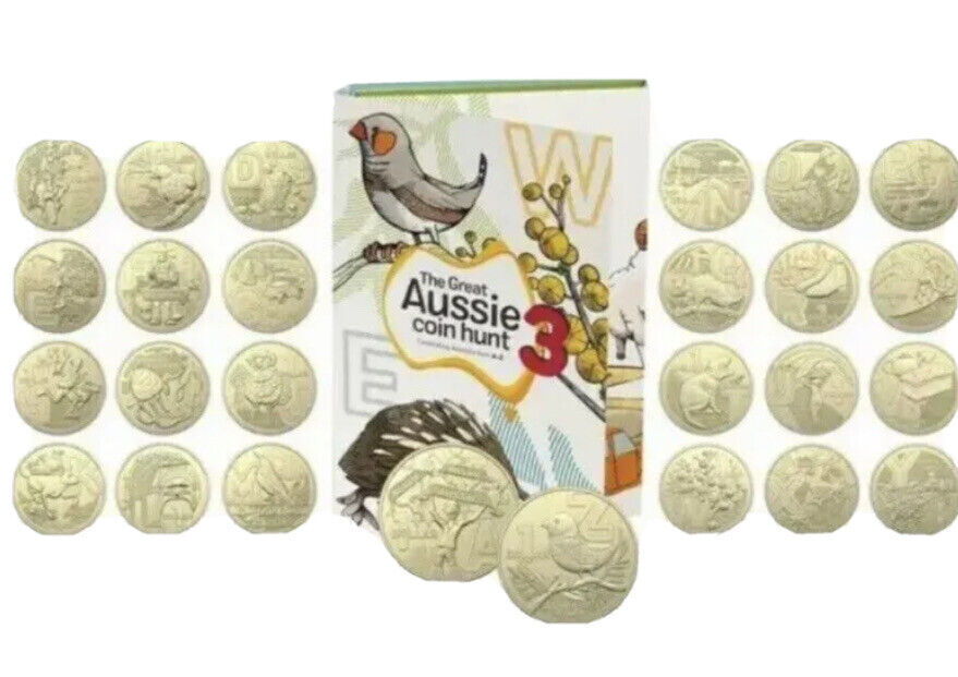 (NB) The Great Aussie COIN HUNT 3 Collection - Official 26 Coins in Collectors F