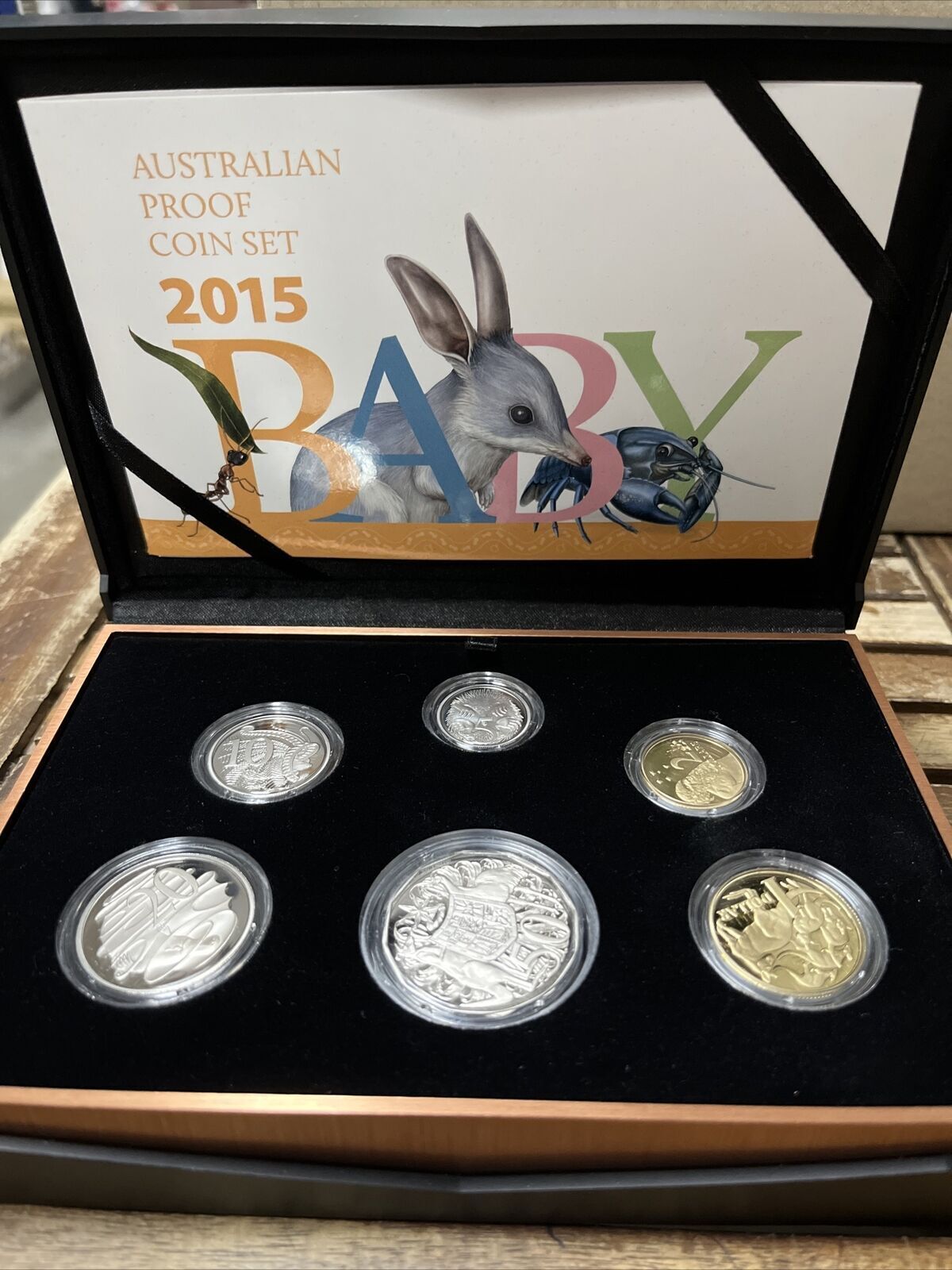 2015 BABY PROOF COIN SET ROYAL AUSTRALIAN MINT 2015 BABY PROOF SET