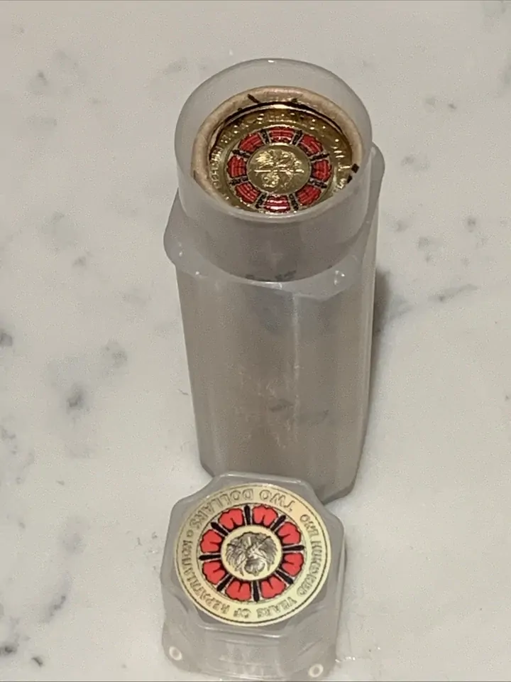 2019 Australia $2 Coloured Anzac 100 Years of Repatriation RAM Roll Head / Tail
