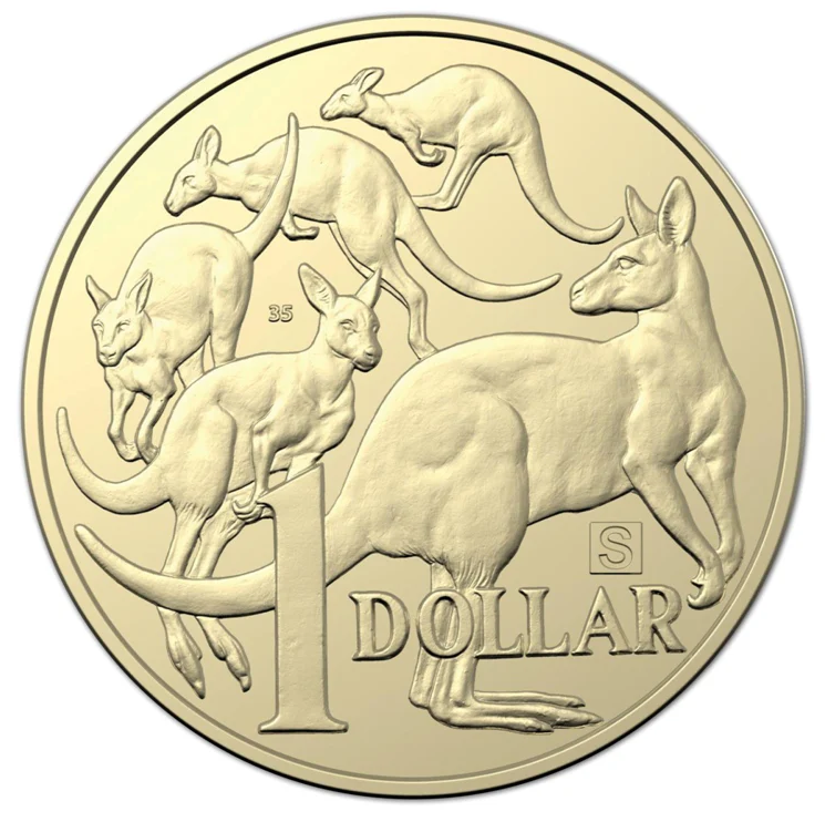 $1 2019 Anniversary Letter S Lightly Circulated AUS ONE DOLLAR Coin