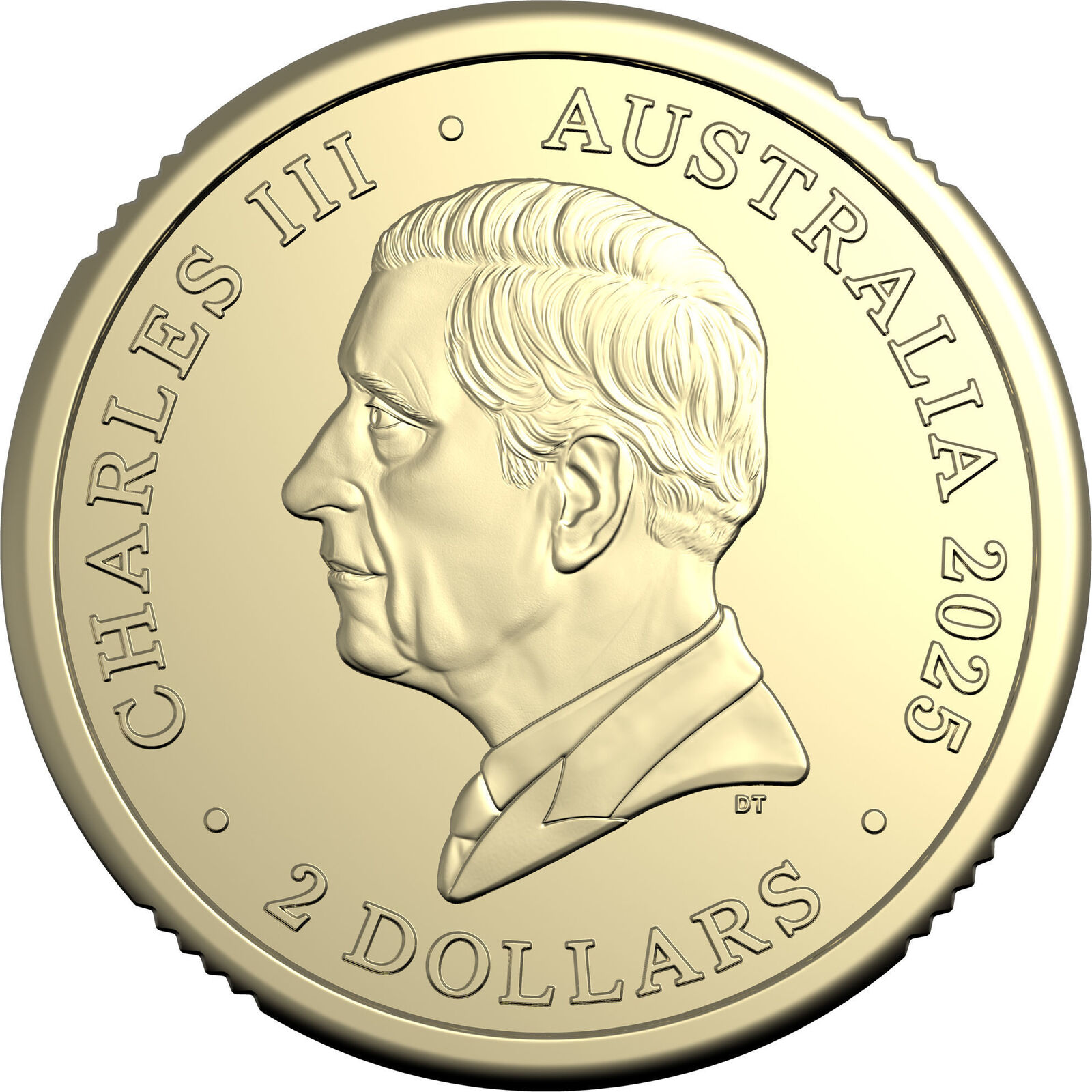 Men’s Australian Open – yellow tennis  One-Coin Folder $2 Privy Mark Uncirculate