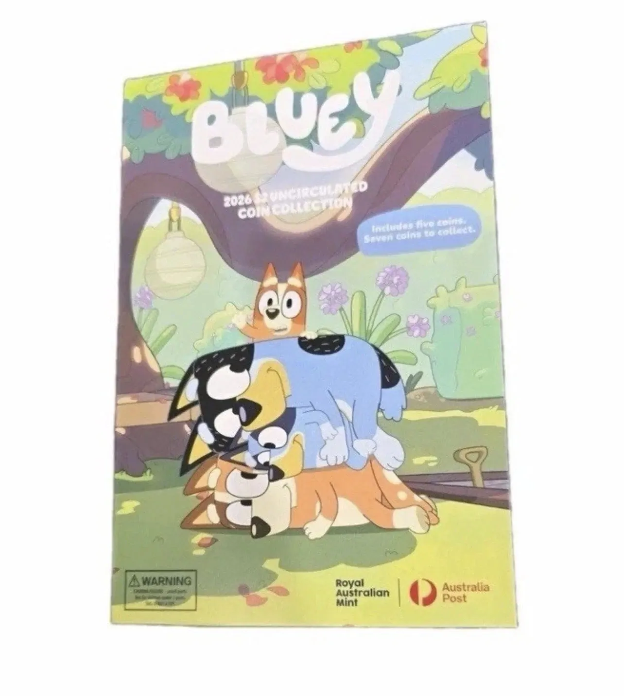 2026 BLUEY $2 COMPLETE SET OF 7 COINS not 5 INCLUDE THE 2 COLOUR TILL COINS IN F