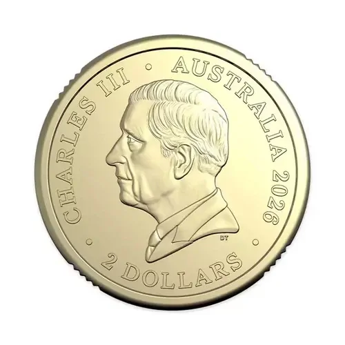 Royal Australian Mint 2026 $2 Matilda Coloured Uncirculated Coin - ex Mint Bag