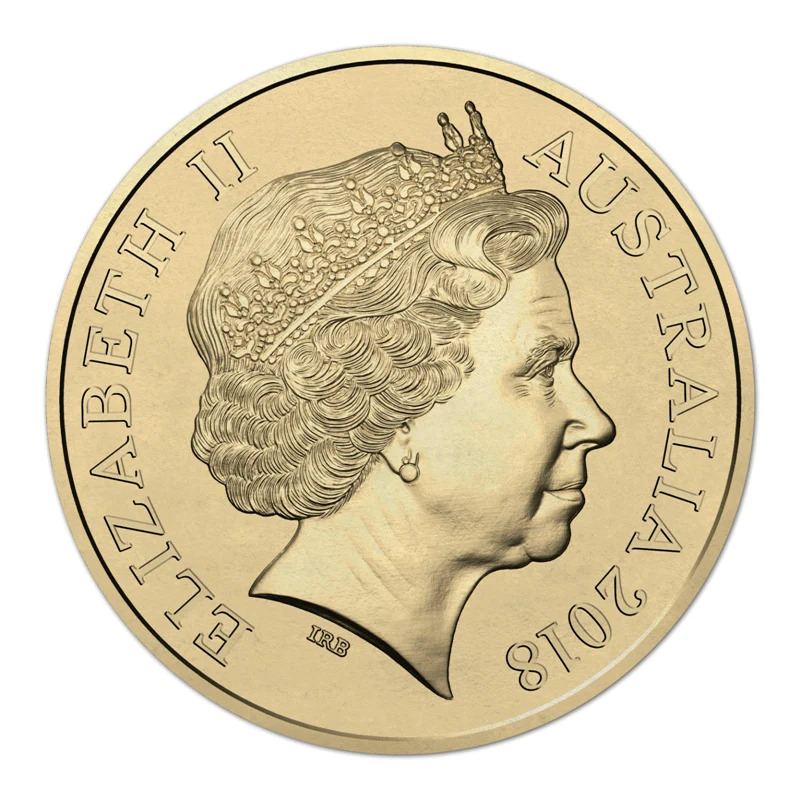 (NB) $2 2018 Lest We Forget Coloured Single Coin NEW UNC from mint bag coin