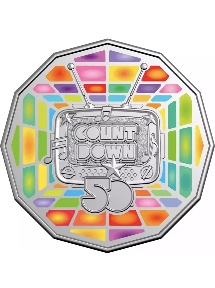 2024 Coloured 50c Uncirculated Count Down Coin, Limited Mintage
