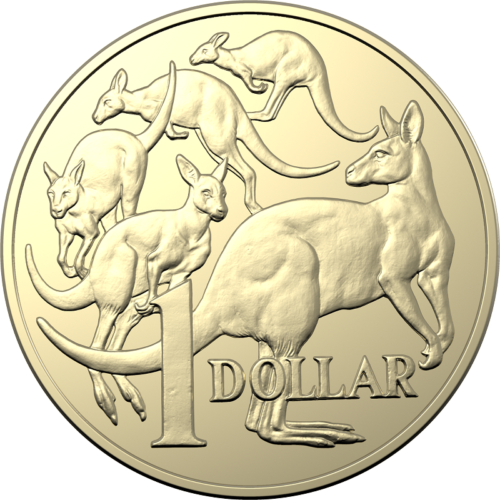 (NB) 2022 Australia Uncirculated 20 x $1 Dollar Mob of Roos Security Coin Roll -