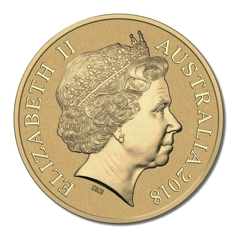 2018 $1 Commonwealth Games Coloured Borobi "Australian Counterstamp"