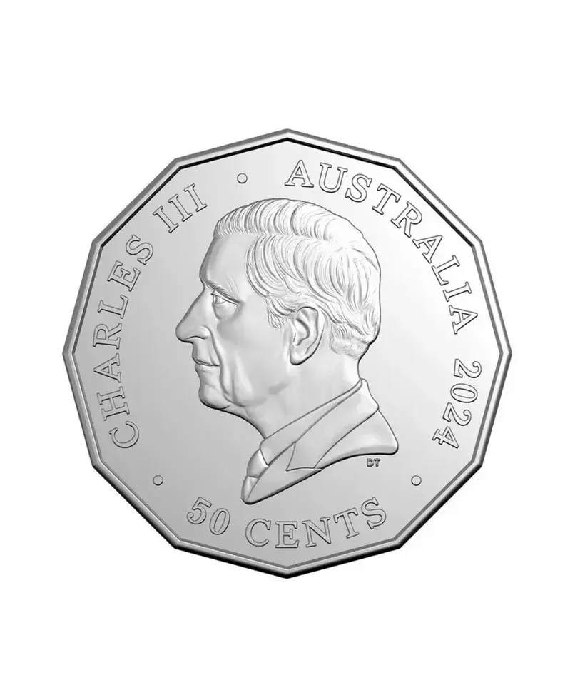 2024 Coloured 50c Uncirculated Count Down Coin, Limited Mintage